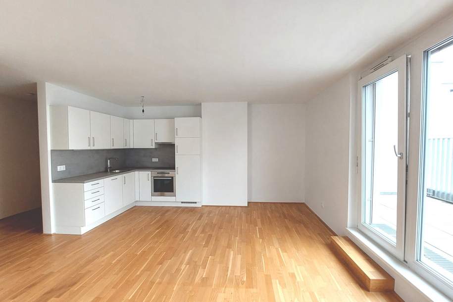 WOHNQUARTIER WILDGARTEN - Großzügige 3-Zimmerwohnung mit ca. 16m² Terrasse + Balkon!, Wohnung-miete, 1.290,00,€, 1120 Wien 12., Meidling