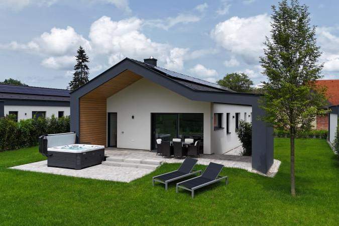 Weitblick Lodges - Elegantes Wohnen (77m²) mit Terrasse und Garten in der Thermenregion Bad Loipersdorf! Provisionsfrei!, Haus-kauf, 395.000,€, 8282 Hartberg-Fürstenfeld