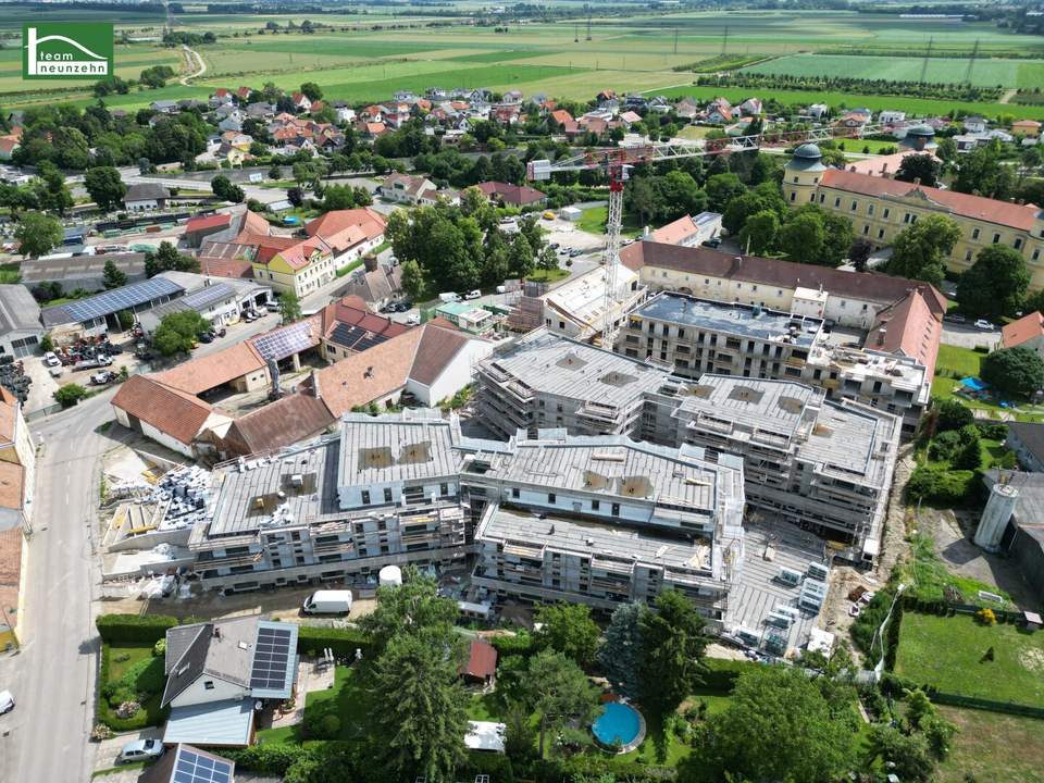 Erstklassige 3-Zimmer-Wohnung mit traumhafter Dachterrasse (54m2) - inklusive Klimaanlage und Sonnenschutz - Ruheoase: FLORIANI – Quartier am Tullnerfeld