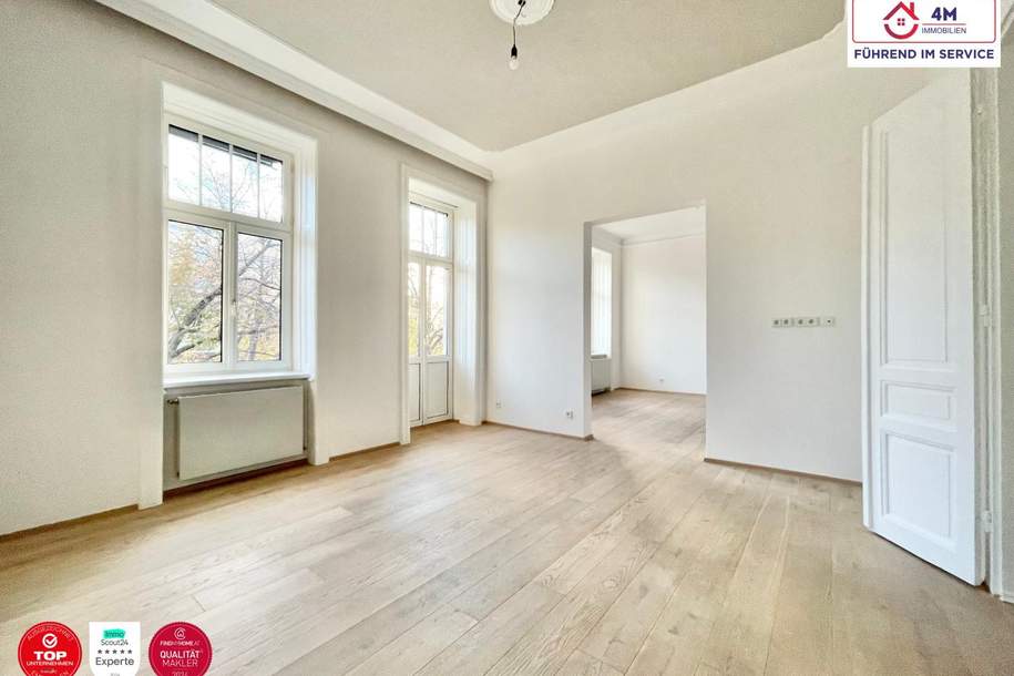 Sanierte 4-Zimmer-Wohnung mit Balkon in TOP Lage, Wohnung-kauf, 619.000,€, 1020 Wien 2., Leopoldstadt