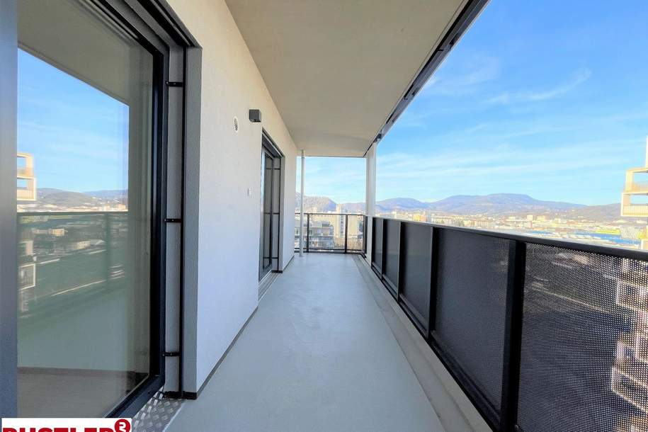 Skyline-Feeling über Graz | Moderne 3-Zimmer-Wohnung mit Sonnenbalkon, Wohnung-miete, 1.096,69,€, 8020 Graz(Stadt)