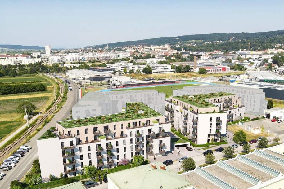 ZIELGERADE Eisenstadt Tür 32 - 4 Zimmer im Neubau Erstbezug, ab Sommer 2028, Wohnung-kauf, 445.000,€, 7000 Eisenstadt(Stadt)