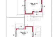 2 Doppelhäuser oder 4 Reihenhäuser - Studie vorhanden - Terrasse, Gärten und Balkonen