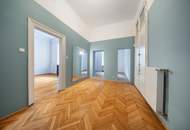 LÄSST JEDES ALTBAU-LIEBHABER-HERZ HÖHER SCHLAGEN: Gesamte BELETAGE mit über 200 qm in Bennogasse!