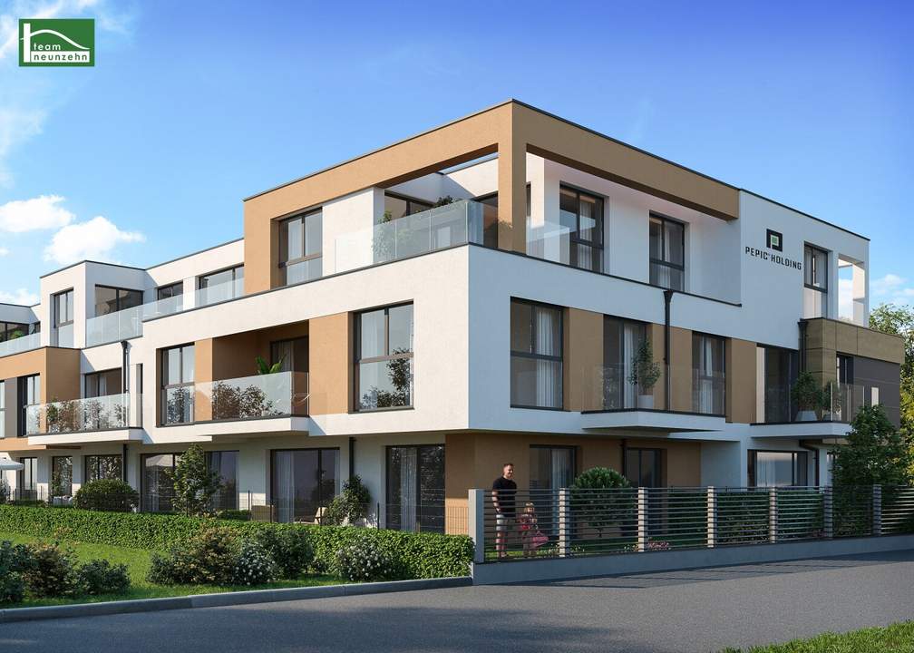 Schlüsselfertige Eigentumswohnungen in moderner Wohnhausanlage nahe Alter Donau und Donau Zentrum mit perfekter Anbindung!