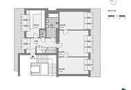 Klimatisierte 4-Zimmer DG-Maisonette mit Terrasse nahe Schottentor (optional mit PKW-Stellplatz)