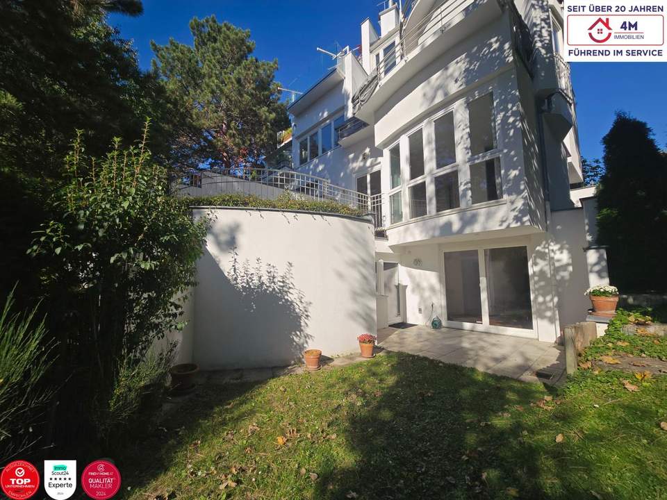Exklusive Garten-Maisonettewohnung mit 2 Terrassen und Garage am Küniglberg 🏡