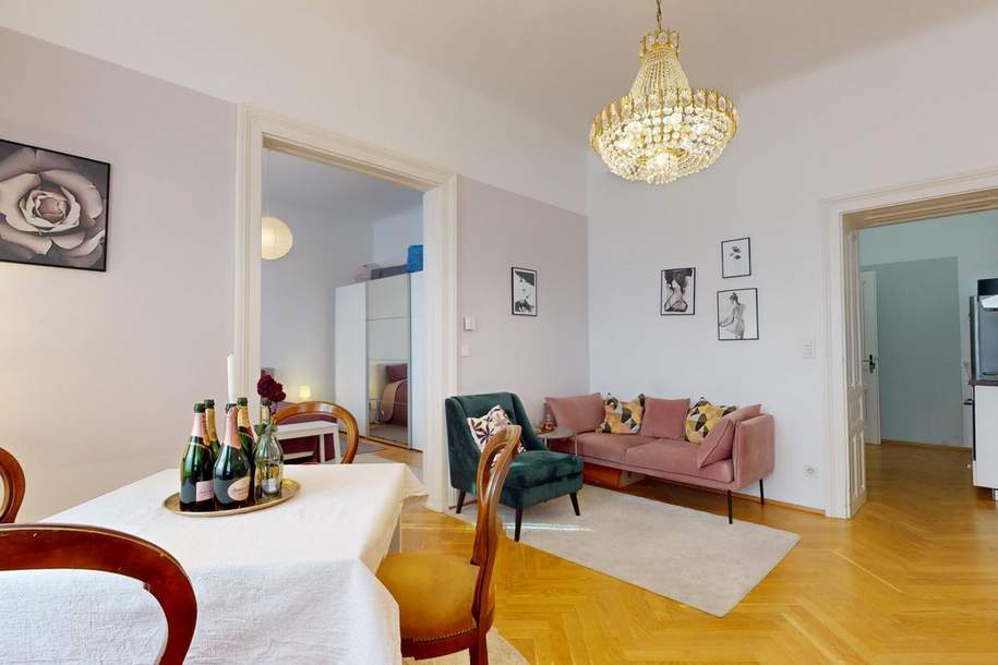 Helle 3-Zimmer-Altbau-Wohnung mit Balkon und sehr guter Anbindung, Wohnung-kauf, 399.000,€, 1140 Wien 14., Penzing