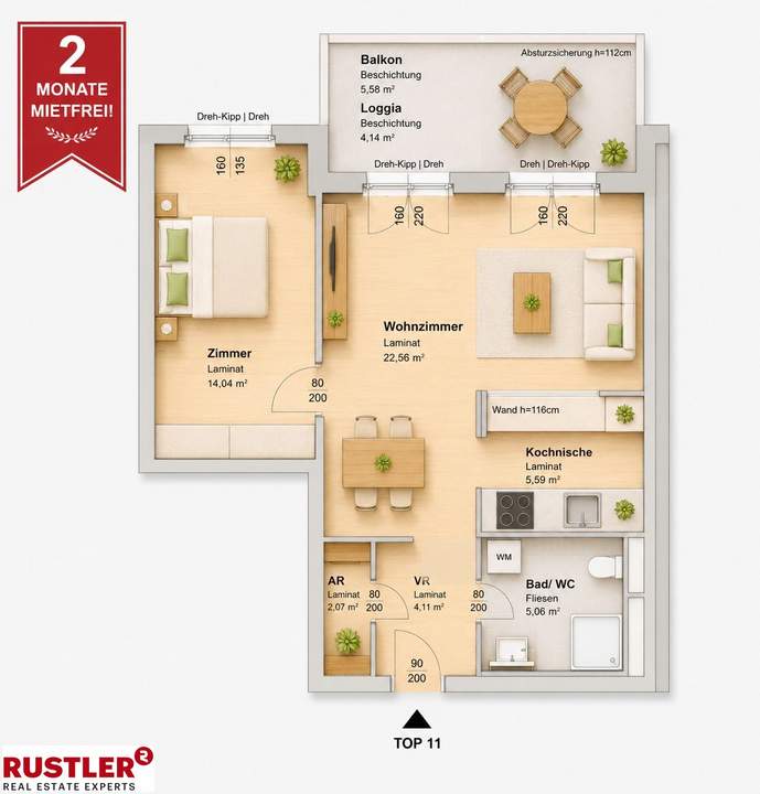 Urbanes Zuhause mit NEUER KÜCHENEINRICHTUNG