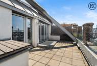 Traumhafte 3-Zimmer-Maisonette mit 3 Terrassen über 2 Etagen (13./14. Stock) beim Gasometer
