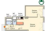 Zentral wohnen, ruhig genießen – 2-Zimmer-Wohnung beim Volkertmarkt