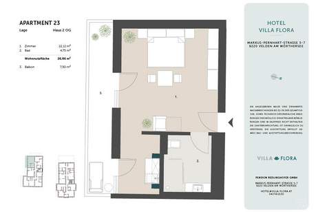 Renditeobjekt mit 5% * - Exklusive Investmentimmobilie mit Balkon und Pool! Provisionsfrei!, Wohnung-kauf, 205.301,€, 9220 Villach Land