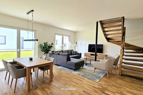 Mietkauf Doppelhaushälfte in attraktiver Lage von Stoob - Erstbezug, familiär, Haus-miete, 923,43,€, 7344 Oberpullendorf