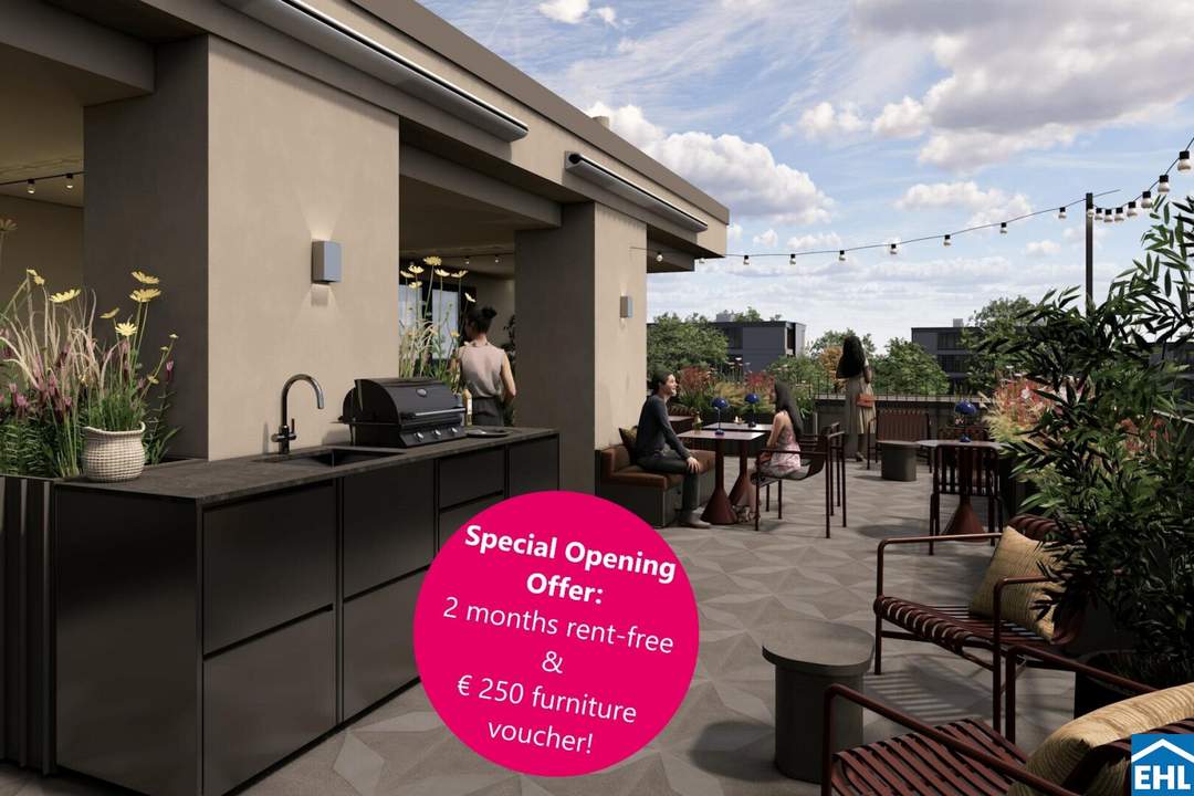 Special Opening Offer: 2 months rent-free & € 250 furniture voucher!