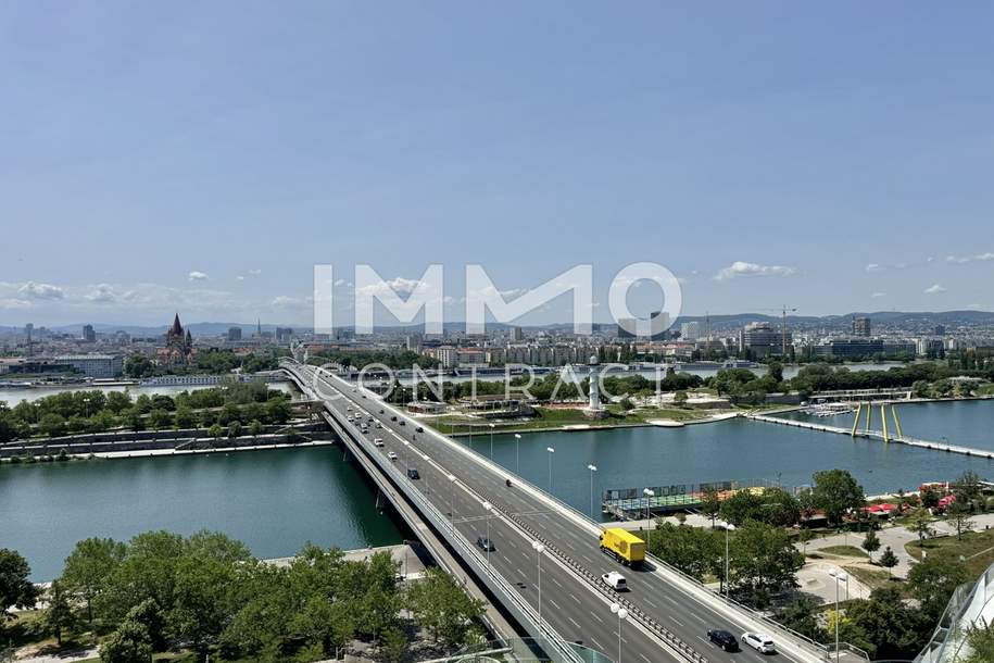 ERSTBEZUG: Anlegerwohnung direkt an der neuen Donau mit herrlichem Stadtblick!, Wohnung-kauf, 832.850,€, 1220 Wien 22., Donaustadt
