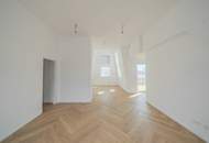 Über den Dächern des Stuwerviertels: elegante 3-Zimmer-Dachgeschosswohnung mit privater Dachterrasse nahe Prater