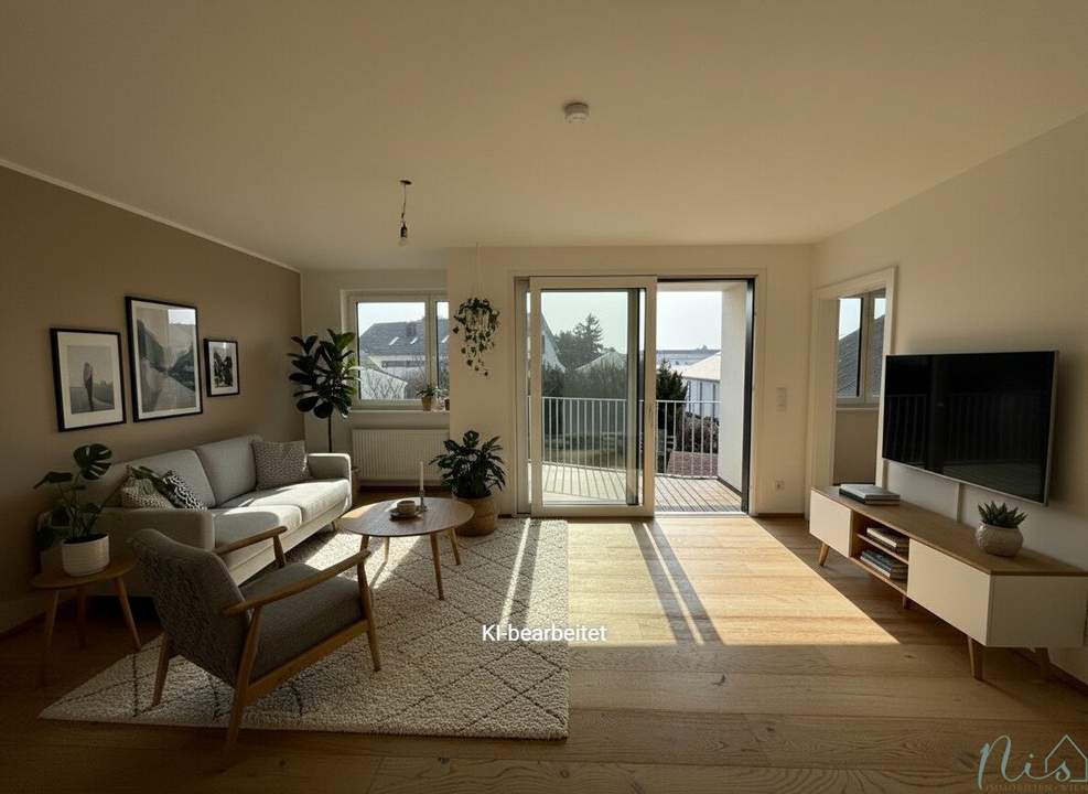 2 ZI + separate Küche - Balkon südseitig - Grünruhelage - Fenster mit Bad - Neubau/Erstbezug - FBH / Solar / WP