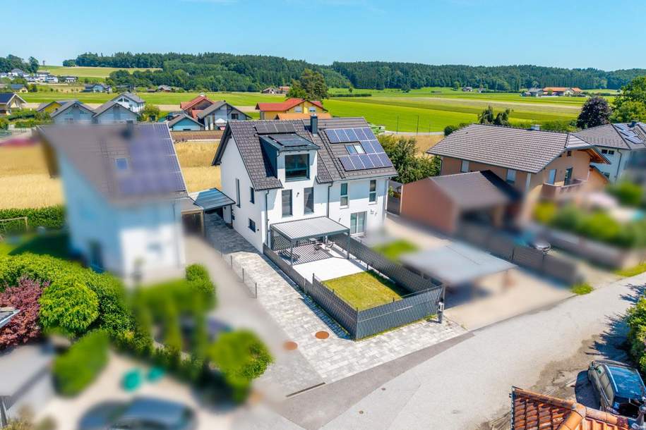 Stilvoll Wohnen in St. Georgen – Exklusive Doppelhaushälfte mit Design-Akzenten, Haus-kauf, 598.400,€, 5113 Salzburg-Umgebung