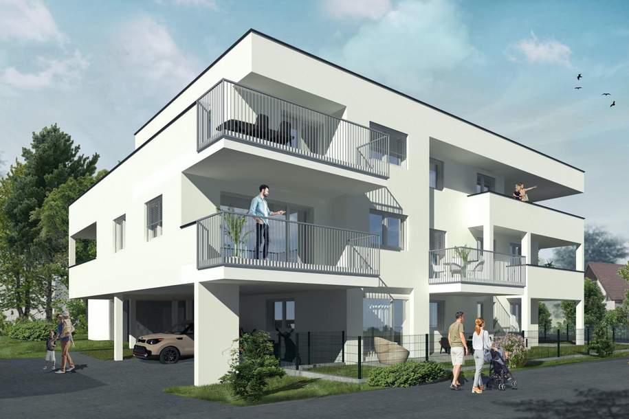 BAUSTART ERFOLGT! Schöne Wohnung mit 2 großzügigen Terrassen provisionsfrei!, Wohnung-kauf, 349.000,€, 8053 Graz(Stadt)