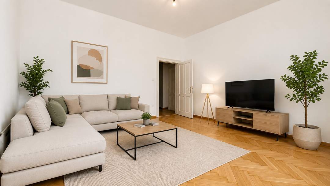 Villach - Moritschstraße 1. 3-Zi. Wohnung im Altbaustil