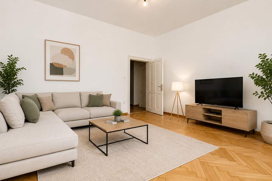 Villach - Moritschstraße 1. 3-Zi. Wohnung im Altbaustil, Wohnung-miete, 1.451,10,€, 9500 Villach(Stadt)