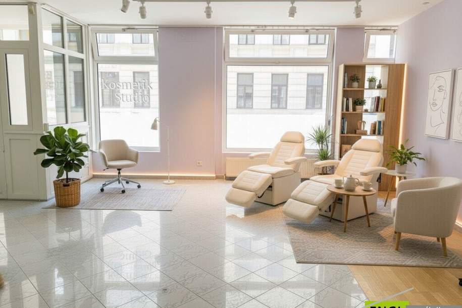 Ordination, Praxis, Geschäftslokal, Büro, Therapie- und Fitness Studio in bester Lage mit voll ausgestatteter 55m² Wohnung und 2 TG Plätze, Gewerbeobjekt-kauf, 790.000,€, 1180 Wien 17., Hernals