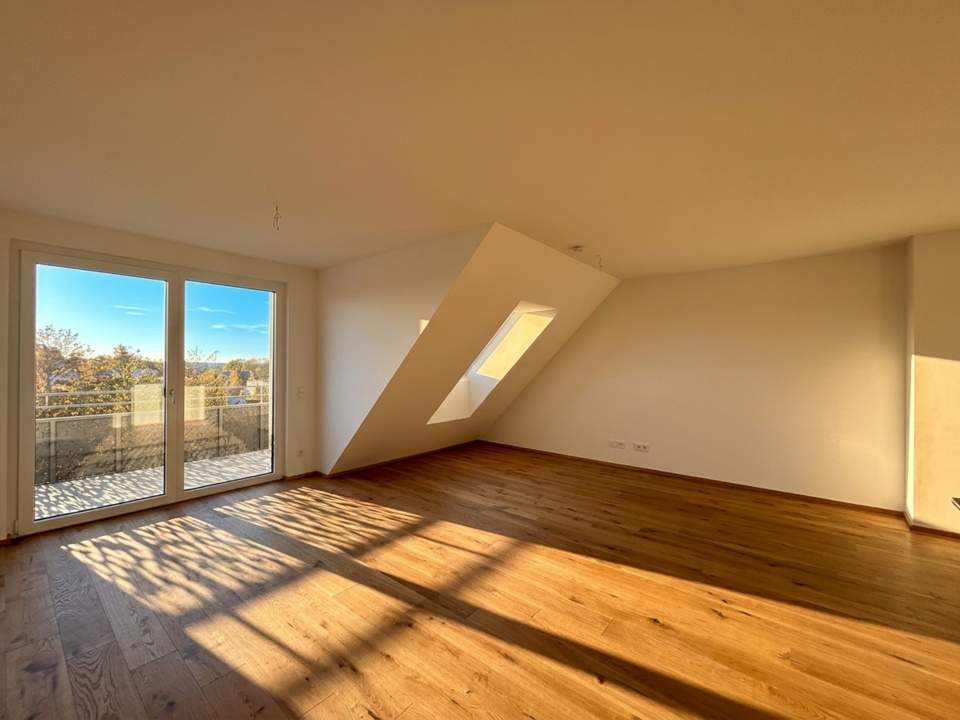 Penthouse-Feeling pur – 2 Zimmer, Terrasse mit Grünblick