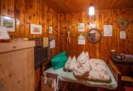 Zum Verkauf steht ein zusammenhängendes Landwirtschafts- und Waldgrundstück mit Holzhaus