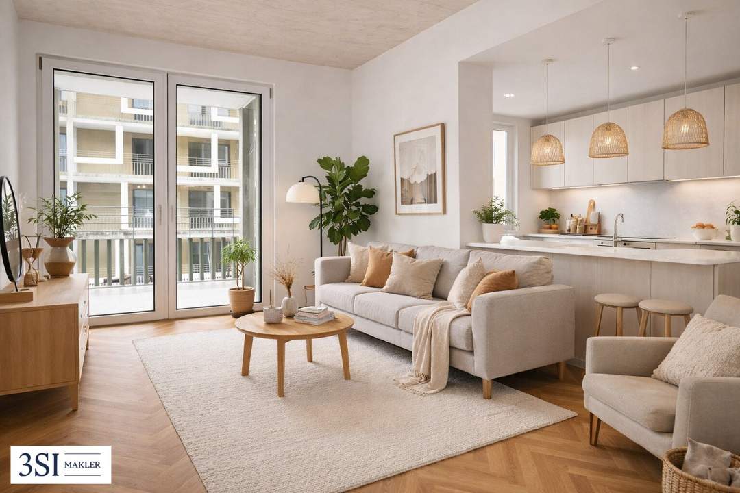 Smarter Grundrisse &amp; Gemütliches Wohngefühl: 2 Zimmer Wohnung mit Balkon