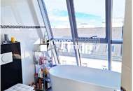 Relaxen mitten in der Stadt! Sympathische, helle Dachgeschoss Maisonettenwohnung mit Balkon und Terrasse - freier Blick über Wien