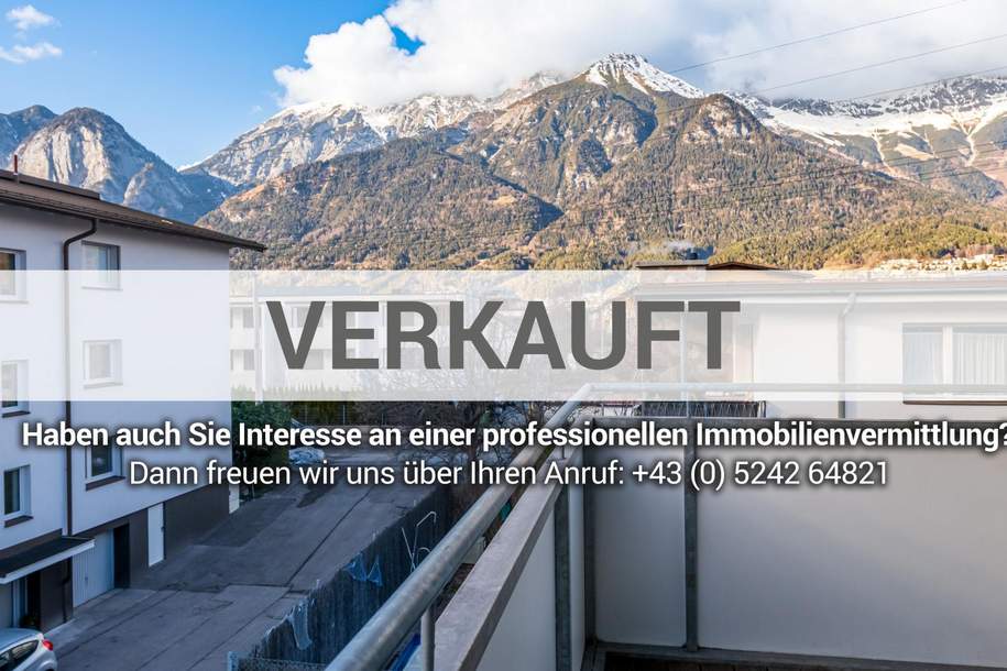 Toplage, Topausstattung, Topgefühl: sonnige 2-Zimmer Dachgeschoßwohnung mit Balkon, Wohnung-kauf, 382.000,€, 6020 Innsbruck-Stadt
