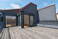 Außergewöhnliche DG-Maisonette mit 2 Terrassen beim Naschmarkt mit Garage im Haus