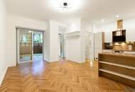 GARDEN IN THE CITY - ENTZÜCKENDE GARTENWOHNUNG MIT TERRASSE - TEILMÖBLIERT UND KOMPLETTKÜCHE - NÄHE MARIAHILFER STRASSE - SOFORT BEZIEHBAR