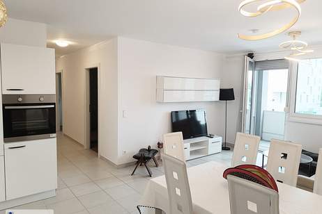 MODERNE VOLL MÖBLIERTE BALKONWOHNUNG NAHE U1 ZU MIETEN, Wohnung-miete, 1.400,00,€, 1220 Wien 22., Donaustadt