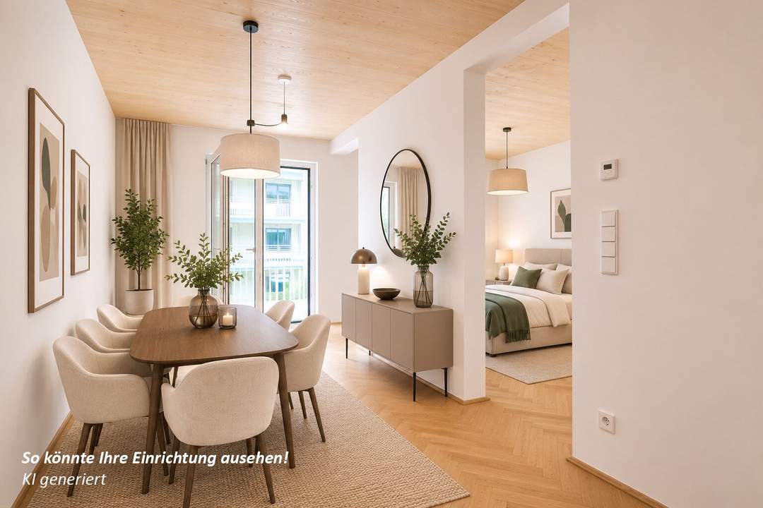 Top-Modernes Studio mit großem Balkon im Leopold Quartier - Erstbezug