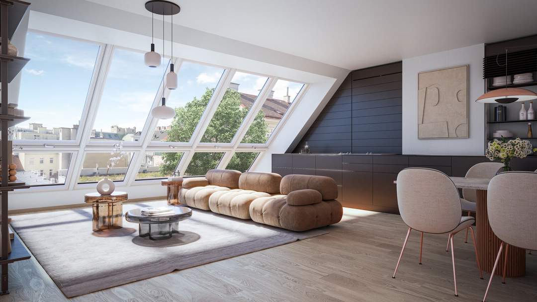 THE TEMPTATION - Große Maisonette Wohnung mit Terasse & Balkon - 3 Zimmer