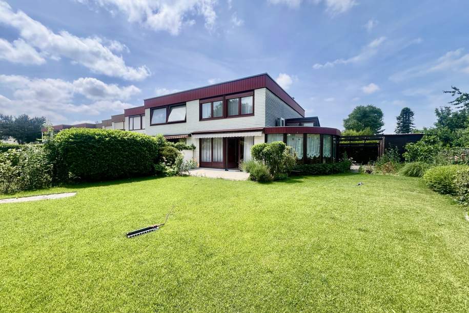 1210 Wien: Eckreihenhaus mit großem Garten und Swimmingpool in der Wohnanlage, Haus-kauf, 719.000,€, 1210 Wien 21., Floridsdorf