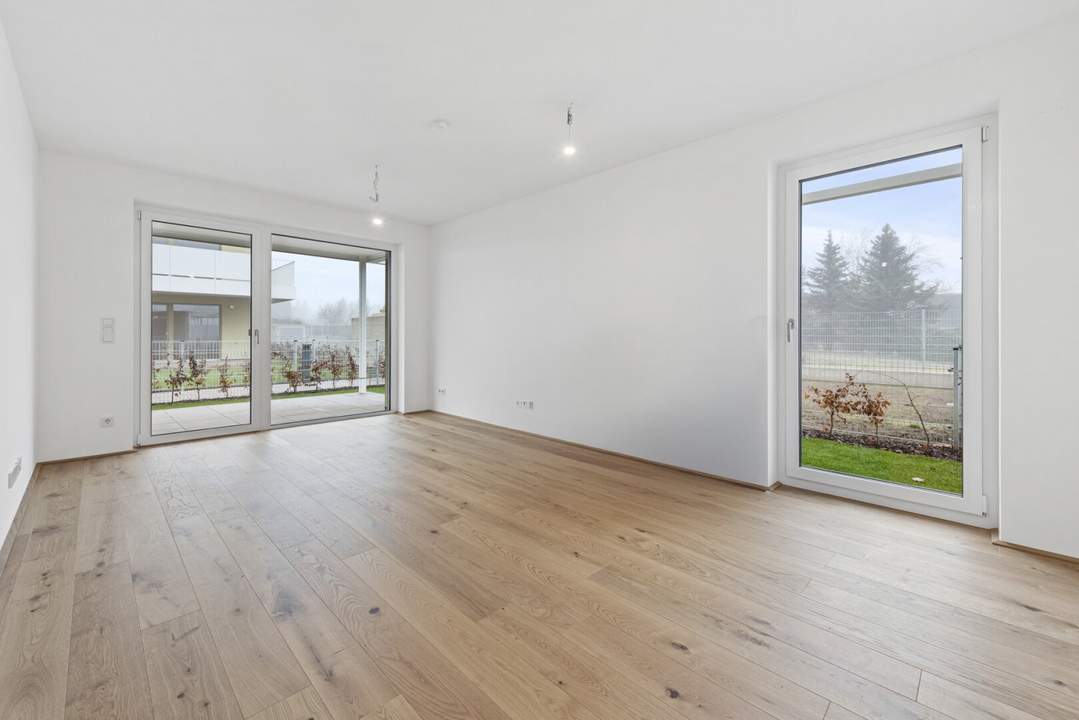 PROVISIONSFREI | Durchdachte 3-Zimmer-Wohnung | Garten aus allen Räumen begehbar | Große Terrasse