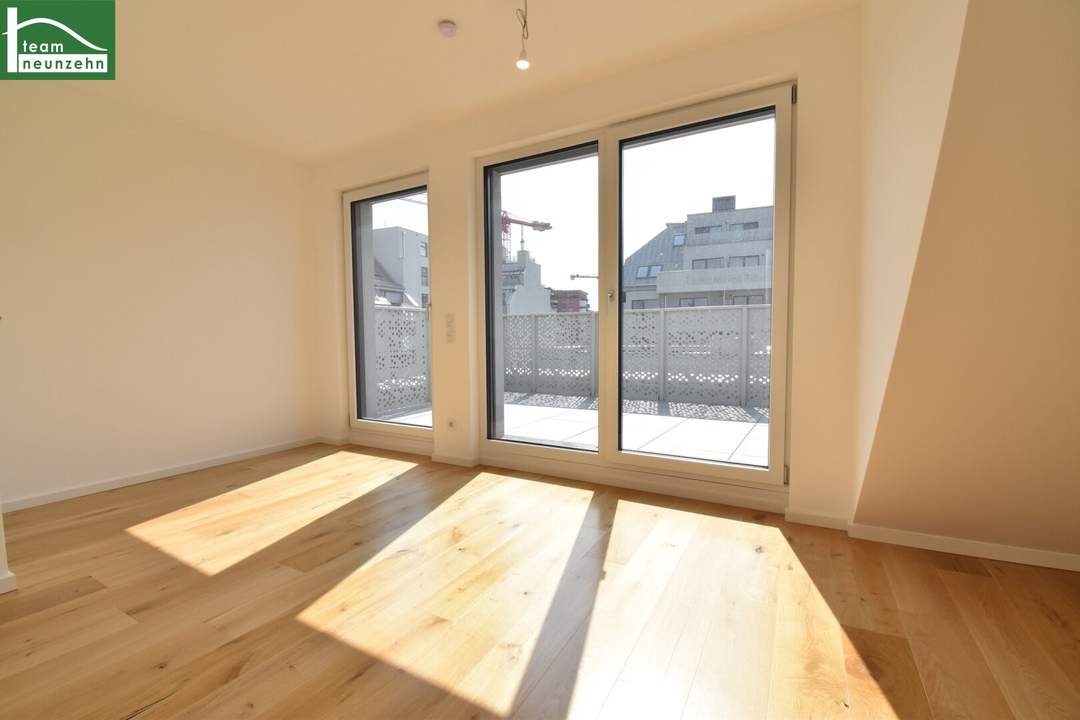 Atemberaubende Vorsorgewohnung (Nettopreis) im DG mit 3.Terrassen und einen fabelhaften Fernblick - sofort vermietbar in U1-Nähe. - WOHNTRAUM