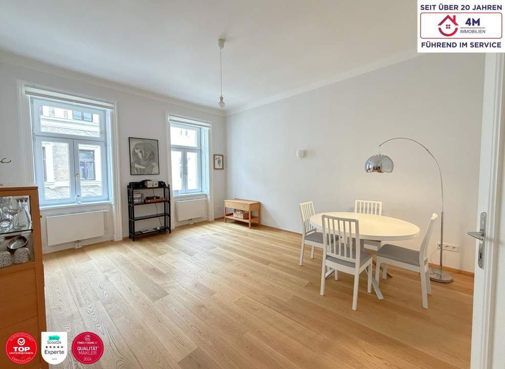 Zeitlose Altbau-Eleganz – hochwertig saniert &amp; lichtdurchflutet im 8. Bezirk