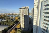 Möblierte 3 Zimmer mit Klima und verglaster Loggia nahe der Alten Donau mit herrlichem Weitblick!
