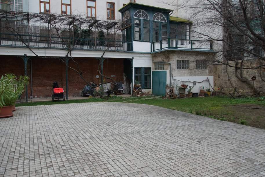 nettes Büro im EG in ehemaliger Klavierfabrik 1905***Hofgarten***Terrasse, Gewerbeobjekt-miete, 835,00,€, 1050 Wien 5., Margareten