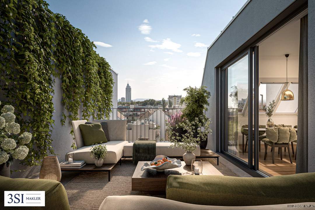 Am Spitz 5: Stilvolles Wohnen mit Terrasse über den Dächern der Stadt