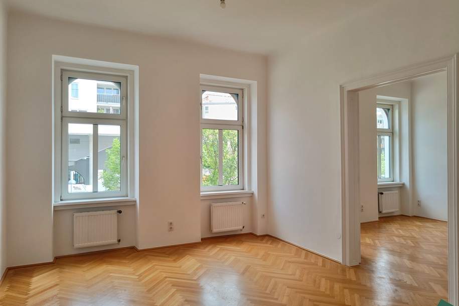 Erstbezug nach Sanierung: Helle 2-Zimmer-Altbau-Wohnung mit Balkonmöglichkeit, Wohnung-kauf, 329.000,€, 1150 Wien 15., Rudolfsheim-Fünfhaus