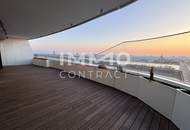 Ganz viel Balkon & ganz Wien im Blick (Gym, Pool, Sauna, Doorman uvm): Neubau-Erstbezug DANUBEFLATS