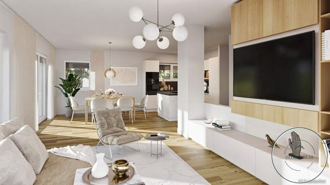 Repräsentativer Clean Chic & höchste Energieeffizienz: Hochwertige 5-Zimmer-Stadtvilla nahe dem Helenental