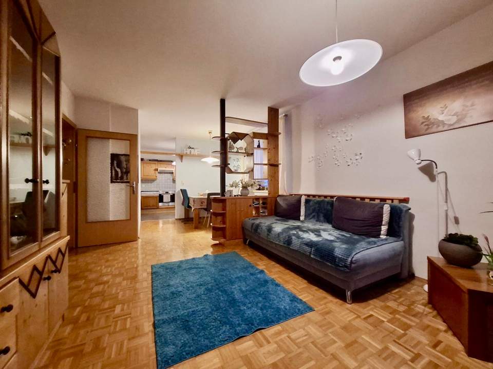 3-Zimmer-Wohnung mit Balkon und Tiefgaragenabstellplatz im Parterre