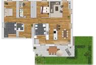 Architektur trifft Luxus - Exklusive Gartenwohnung