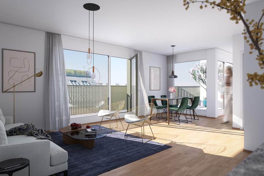 Ideale Vorsorgewohnung | 3-Zimmer + 2 Loggien | Niedrigenergiehaus | AICHHOLZGASSE, Wohnung-kauf, 264.000,€, 1120 Wien 12., Meidling