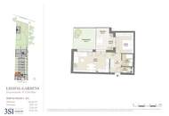 2-Zimmer-Gartenwohnung mit Terrasse und Loggia
